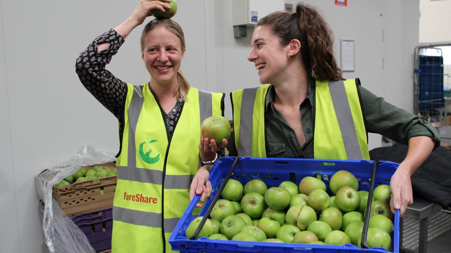 Apply to volunteer at Fareshare