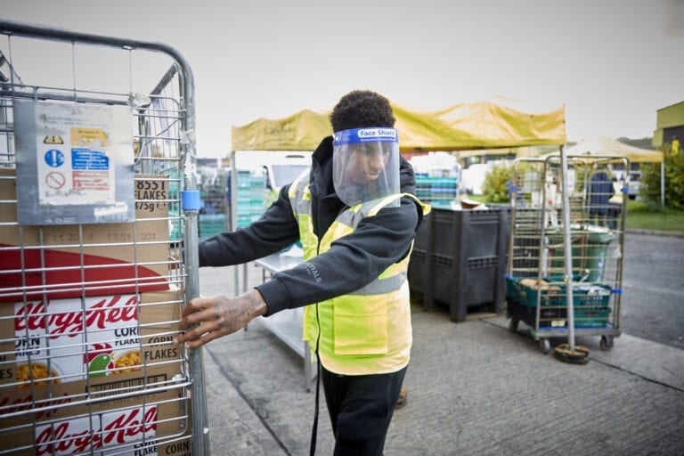 Marcus Rashford visits FareShare Greater Manchester