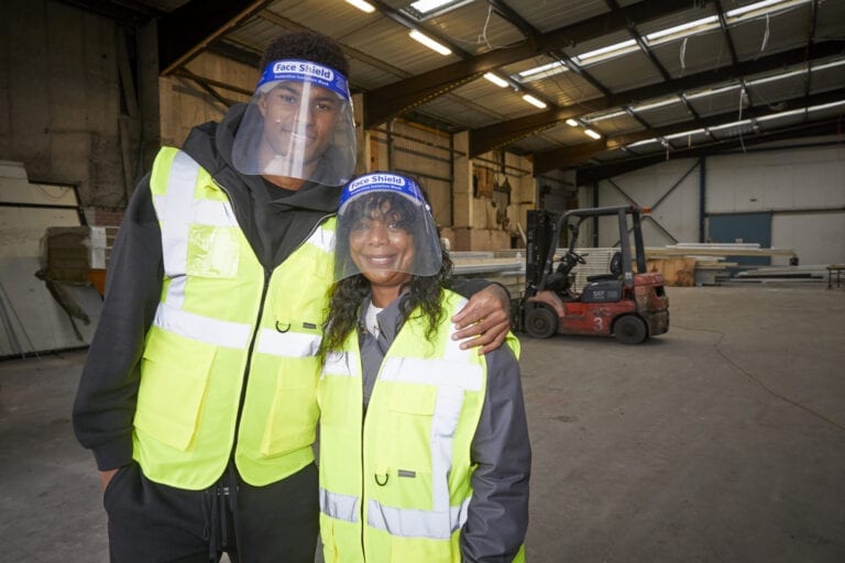 Marcus & Melanie Rashford visit Fareshare