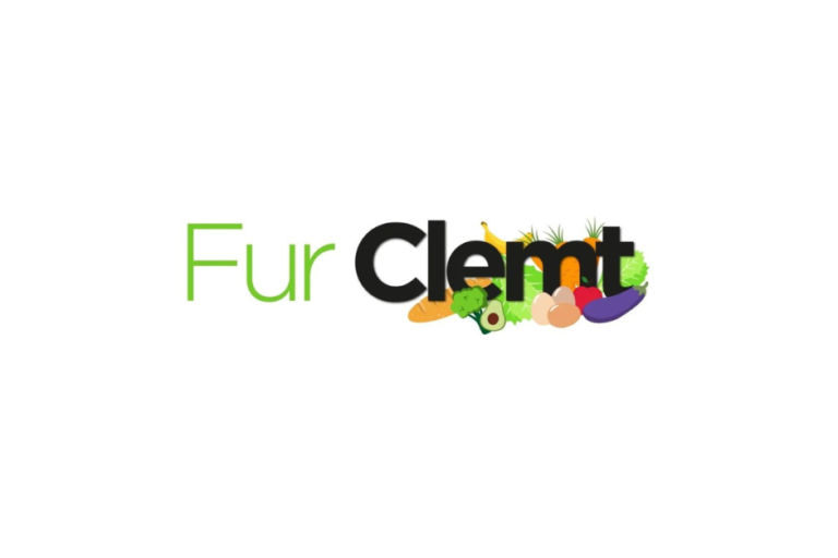 Fur Clemt logo. The word Clemt is surrounded by cartoon images of food.