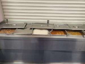 Food in food servery