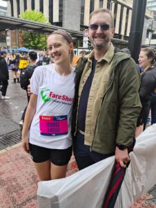 Fareshare GM's Isobel at Great Manchester Run