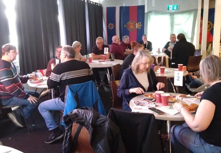 Image shows the Trafford Veterans Monthly Breakfast Club