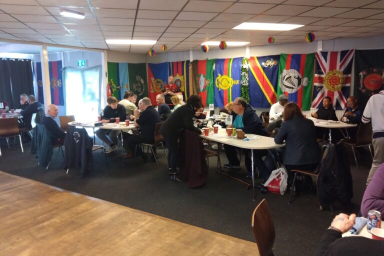 Image shows wide view of inside of Trafford Veterans Montly Breakfast Club